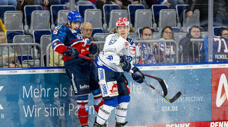 Hier noch im Trikot der Adler: Mannheims Arkadiusz Dziambor (l.).