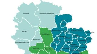 Der evangelische Kirchenbezirk Adelsheim-Boxberg wurde in drei Kooperationsräume eingeteilt.