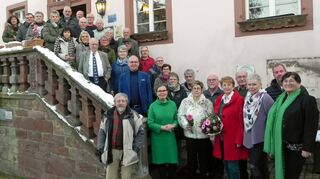 Bei der Ehrungsfeier wurden eifrige Wanderer ausgezeichnet.