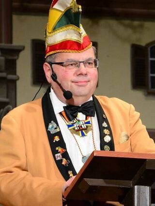 Garant für spitze Worte: Der Protokoller Jürgen Michelberger.