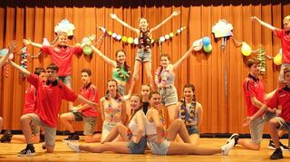 Die TSV-Jugend gab bei ihrer Showeinlage so richtig Gas.