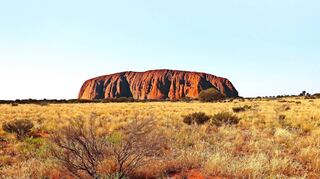 Der Ayers Rock heißt Uluru in der Sprache der Aborigines.