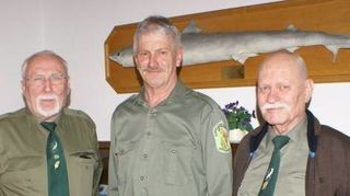 Die ernannten Ehrenmitglieder (von links): Hermann Maasen, Wilfried Schmitt und Franz Grimmer.