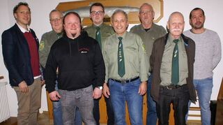 Der neue Vorstand (von links): Tobias Link, Wilhelm Schönleber, Marcel Schmitt, David Dschymalla, Manfred Beck, Harry Schönleber, Franz Grimmer und Thomas Kerner.