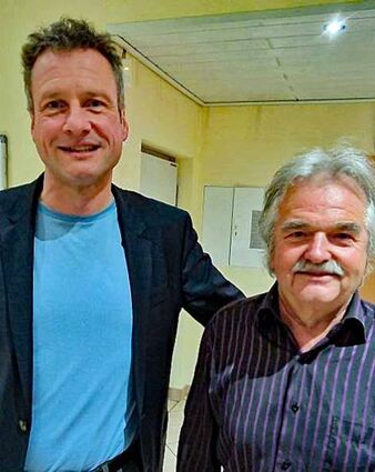 Meinrad Väth (rechts) hält dem 1. FC Igersheim seit 25 Jahren die Treue.
