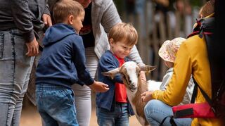 Für Familien ist der Wildpark schon immer ein beliebtes Ausflugsziel. Inzwischen werden auch vermehrt junge Pärchen gesichtet. Rechts: Die Gastronomie wird ab Herbst runderneuert.
