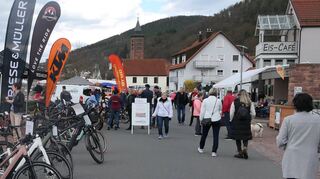 Einheimische und Gäste erfreuten sich der vielen Angebote beim traditionellen Frühjahrsmarkt mit Flohmarkt entlang der Mainpromenade.