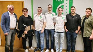 Der neu gewählten geschäftsführenden Vorstand (von links): Michael Zwingmann (Bürgermeisterstellvertreter) , Ortsvorsteherin Birgit Hörner, Christian Vogel, Andreas Spinner, Dominik Sieron, Michael Riedl und Peter Haas.