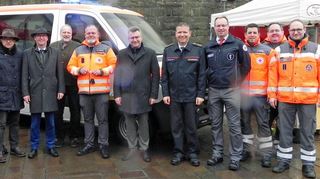 Beim DRK wurde ein neuer Mannschaftstransportwagen für die II. Einsatzeinheit übergeben.