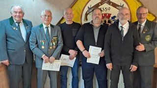 Ehrungen langjähriger Mitglieder bildeten einen Höhepunkt der Hauptversammlung der Wertheimer Schützengesellschaft.