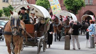 Der Kaufmannszug wird am 6. Juni mit etwa 20 Wagen, 45 Pferden sowie 190 Personen als Fußvolk in Tauberbischofsheim erwartet.