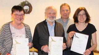 Ehrungen (von links): Marianne und Günther Auernhammer, Jürgen Hönninger und Christine Schwägerl.