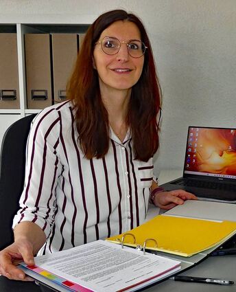 Gabi Schwarz leitet das Bad Mergentheimer UETB- Büro in der Herrenwiesenstraße 41.