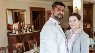 Nina und Shyamlal Druschbin leiten seit einem Jahr das Hotel und Restaurant „Zum Riesen“ in Walldürn.