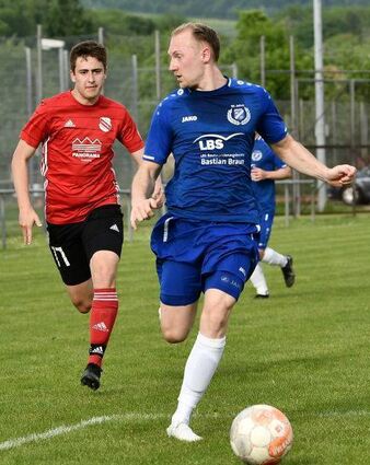 Der VfR Gerlachsheim (in Blau) ließ gegen Grünsfeld II nichts anbrennen.