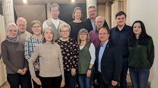Der neue Vorstand des Cäcilienvereins Assamstadt.