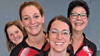 Der TTC Bobstadt sicherte sich den Tauberpokal der Damen: (von links) Julia Keppler, Katharina Göller, Janina Wenzel und Marianne Gerner-Göller.
