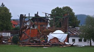 Im vergangenen Jahr richtete ein Sturm im oberschwäbischen Wurzach große Schäden an.