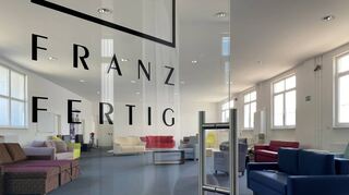 Die letzten Produkte der Firma Franz Fertig, Sitz- und Liegemöbelfabrik, warten in einem Ausstellungsraum auf dem Firmengelände auf Abnehmer. In den nächsten Wochen sollen alle Räume des einst ältesten Buchener Industriebetriebs komplett geräumt werden.
