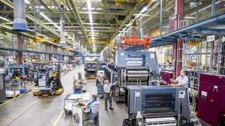 Blick in die Montage am Stammsitz Wiesloch. Am Standort arbeiten mehr als 4000 Menschen.