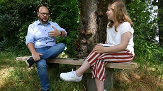 Walldürn kann mehr! Seinen Wahlslogan und viele andere Themen bespricht Bürgermeisterkandidat Meikel Dörr mit FN-Redakteurin Maren Greß.