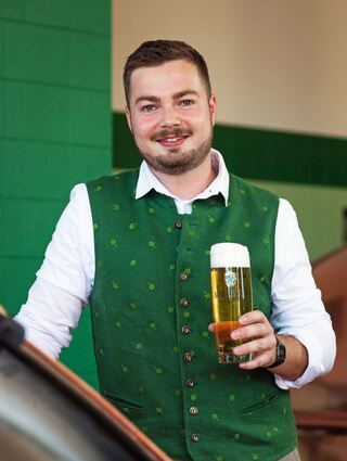 Wieder in Familienhand: Der 28-jährige Moritz Bauer hat die Leitung der traditionsreichen Distelhäuser Brauerei übernommen.