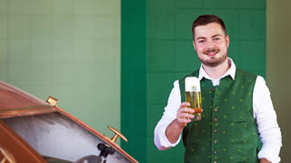 Wieder in Familienhand: Der 28-jährige Moritz Bauer hat die Leitung der traditionsreichen Distelhäuser Brauerei übernommen.