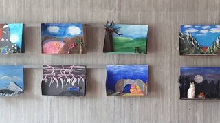 In der Realschule Osterburken ist eine Ausstellung im Rahmen des Schulkunst-Konzepts in Baden-Württemberg zu sehen.