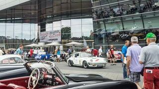 Die Rallye Heidelberg Historic macht wieder Station im Audi Forum.