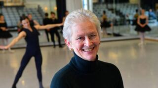 Rosemary Helliwell an ihrem Lieblingsarbeitsplatz: im Ballettsaal.