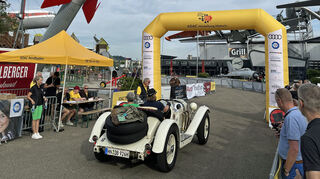 Start der Heidelberg Historic im Technikmuseum Sinsheim.