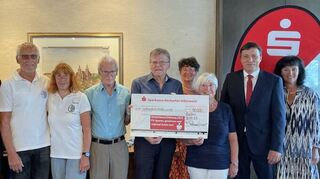 Spenden von der Sparkasse erhielten auch Kunden aus Buchen und Umgebung.