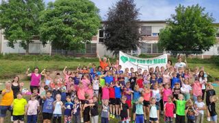 Der inoffizielle Startschuss zum Spendenlauf fiel auch in diesem Jahr wieder bei den Bundesjugendspielen der Grundschule Höpfingen.
