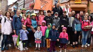 Ein voller Erfolg war die Aktion „Stadtradeln“ in Buchen. Die Preisträger (Bild) wurden am Freitag von Bürgermeister Burger ausgezeichnet.