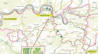 Die Grafik zeigt die Sperrungen und Umleitungen für den motorisierten Verkehr im Rahmen des Autofreien Sonntags in der Übersicht. Tourismusverband „Liebliches Taubertal“