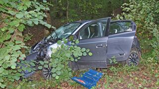 Der Unfall passierte zwischen Assamstadt und Horrenbach – kurz vor der Kreisgrenze mitten im Wald.