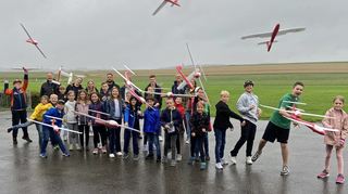 Viel Spaß hatten die Teilnehmer beim Ferienprogramm des Flugsportclubs.