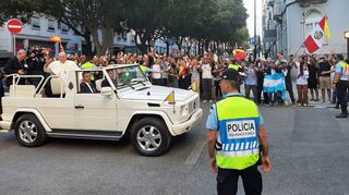 In der portugiesischen Hauptstadt trafen die Walldürner nicht nur viele Teilnehmer, sondern auch den Papst, als der auf den Straßen unterwegs war.