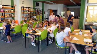 In der Stadtbibliothek gab es Programm bei den Ferientagen.