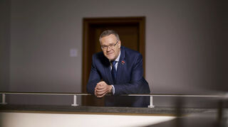 Präsident Jörg Dittrich im Gebäude des Zentralverbands des Deutschen Handwerks (ZDH) in Berlin-Mitte.
