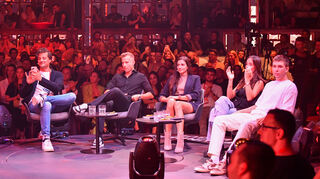 Die Jury im Mannheimer Palazzo (v.l.): Marcus Diekmann, Johannes Kliesch, Sally Özcan, Alisa Jahnke und Stepan Timoshin.