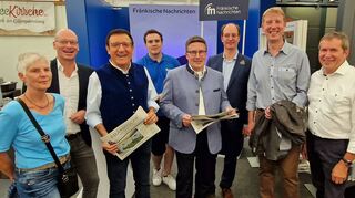 Die Königshöfer Messe wurde am Freitagabend feierlich eröffnet. Das Bild entstand beim Rundgang durch die Gewerbeschau Agima am FN-Stand.