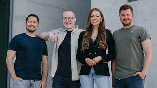 Das aktuelle Gründungsteam von nuwo (v.l.): Benjamin Krüger, Jörn Depenbrock, Lisa Rosa Bräutigam und Philip Müller.
