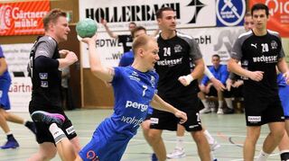 Eingeflogener Steinbach: Der TV Hardheim gewann auch das zweiten Saisonspiel der noch jungen Badenliga-Saison, und zwar 25:23 gegen Wiesloch.