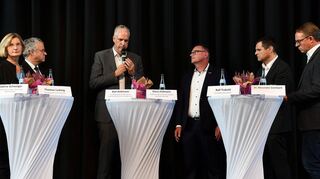 Bei der Podiumsdiskussion am Freitagmittag in der Buchener Stadthalle wurde auch kritische Worte gen Bundes- und Landesregierung gerichtet.