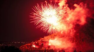 Mit dem Abschlussfeuerwerk ging die Wertheimer Michaelismesse zu Ende.