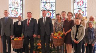 Die Kreiserntedankfeier begann mit einem ökumenischen Gottesdienst in der Pfarrkirche in Obrigheim.