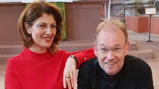 Die beiden Wertheimer Pianisten Fedra Blido und Carsten Klomp spielen beim Meisterkonzert des Kulturkreises im Hofgartenschlösschen.