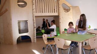 Die Kinder haben am ersten Öffnungstag des Sportkindergartens diesen rasch in Besitz genommen.