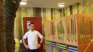 Simon Röckel ist der Leiter des neuen städtischen Sportkindergartens „Wirbelwind“.